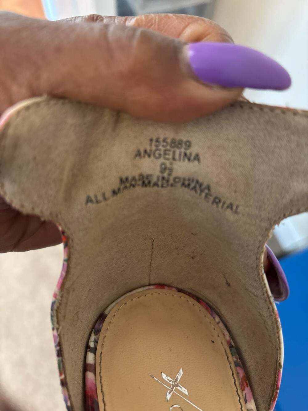 Xappeal Angelina Floral Ankle Strap Heeled Sandals Size 9.5 - Picture 4 of 11